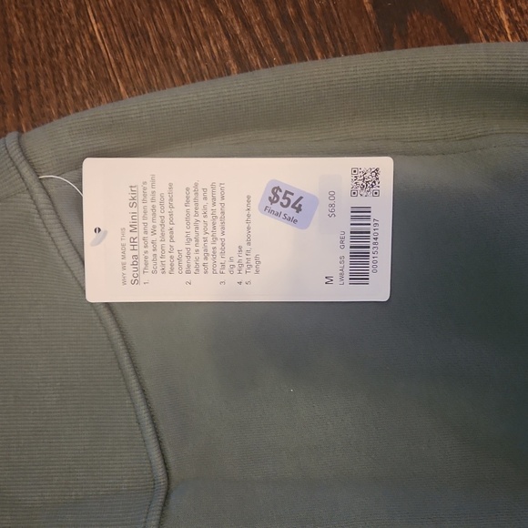 Lululemon Scuba High-Rise Mini Skirt NWT - Picture 3 of 7